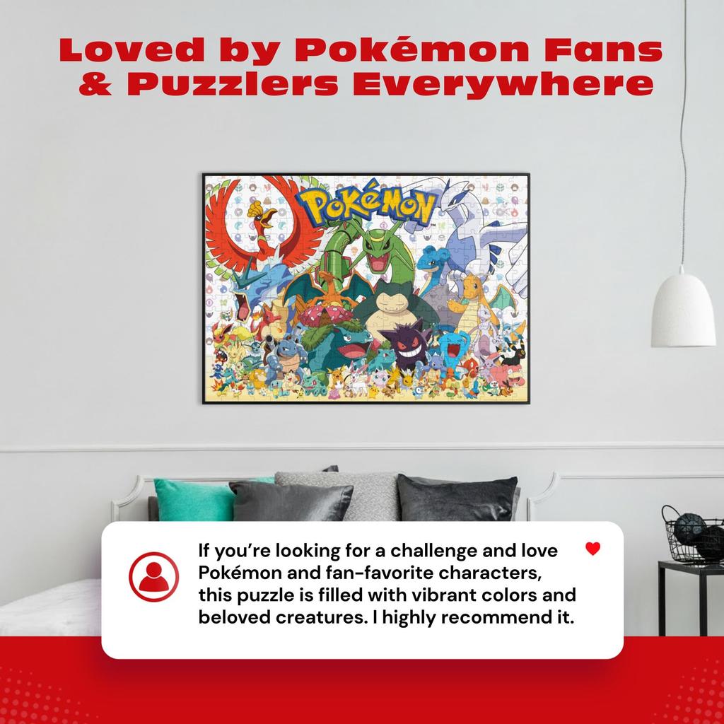 Buffalo Games Pokémon Fan Favorite 300 Large Piece Jigsaw Puzzle, Multicolor, 55cm (height) x 38cm (width)