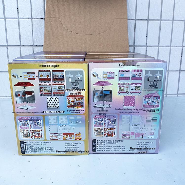 Illuminated Educational Cabin Building Toy Set for Kids