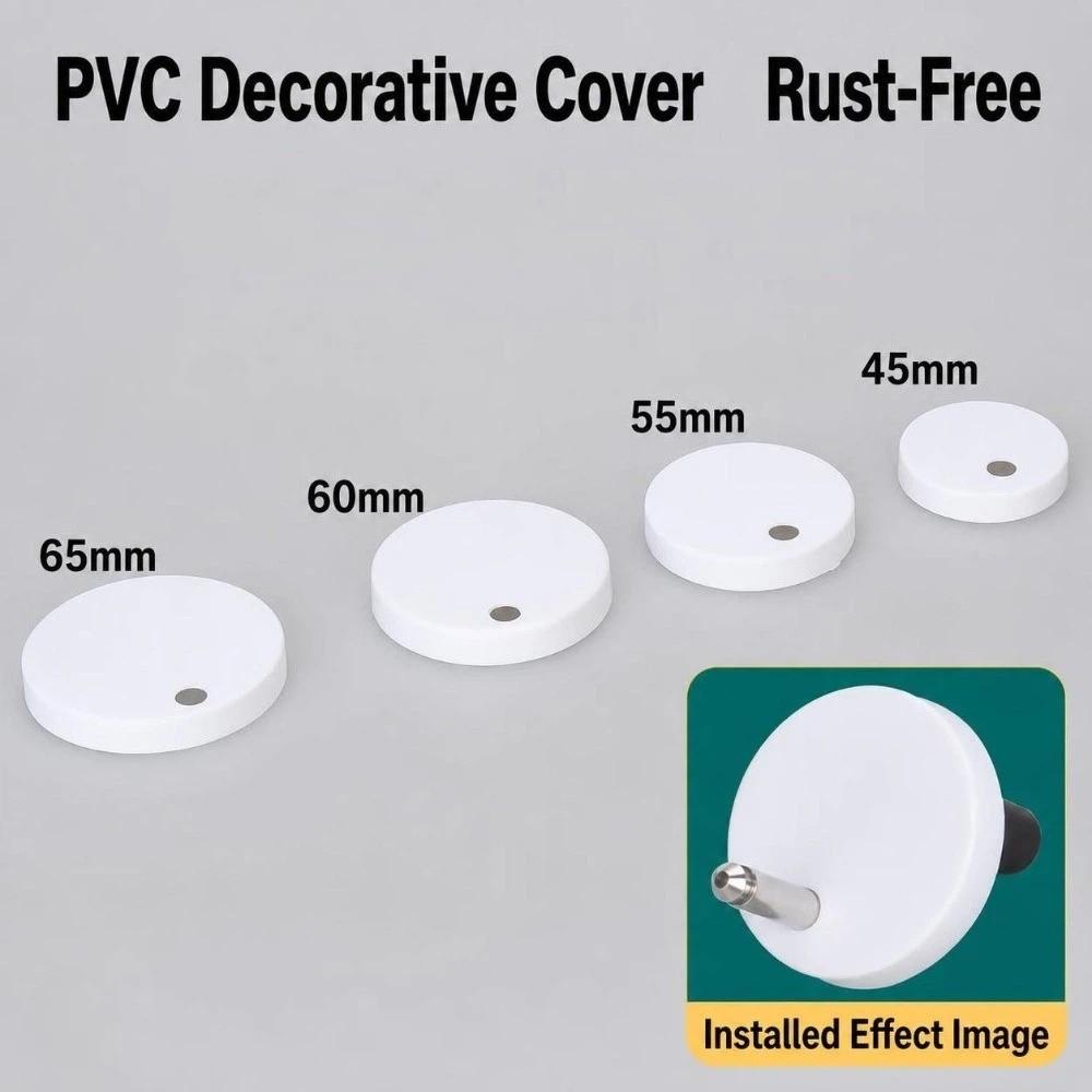 Tampa Decorativa para Parafuso de Dobradiça de Vaso Sanitário 55/60/65mm Tampa para Parafuso de Vaso Sanitário Reparo de Vaso Sanitário