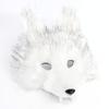 Halloween Wolf Mask Plush Tail Accessory Kit Simulation Animal Roleplay Costume Props Party Masquerade Decoration Set