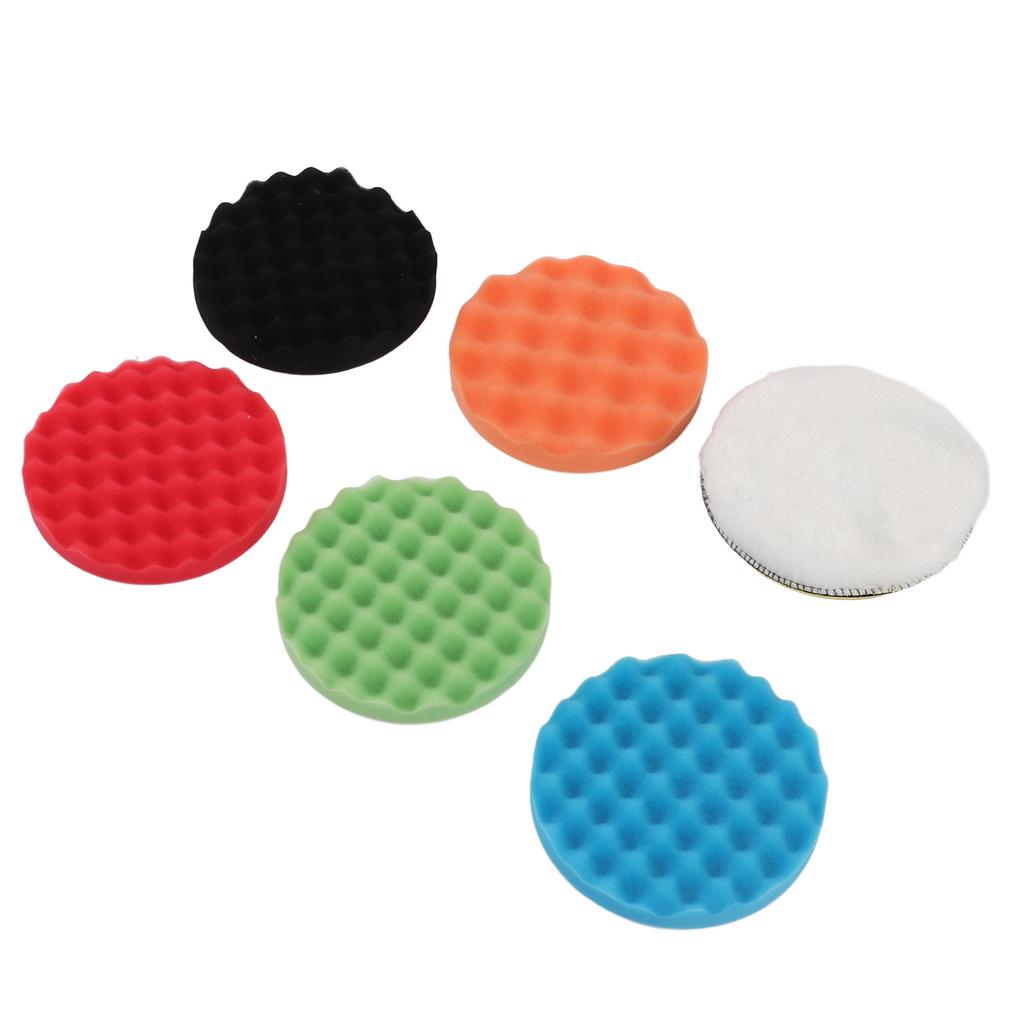 7in Polishing Sponge Kit Large Size for Cars Trucks Wheels Spokes Washing Cleaning Dust Removal Car Cleaning Tools