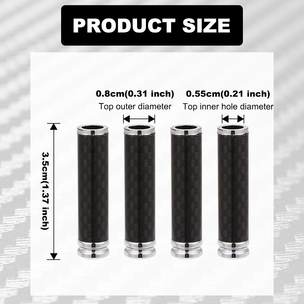 Auto Interior Door Lock Knob Pull Pins Rod Cover Inner Door Lock Universal Fits 5.5mm Hole 4pcs