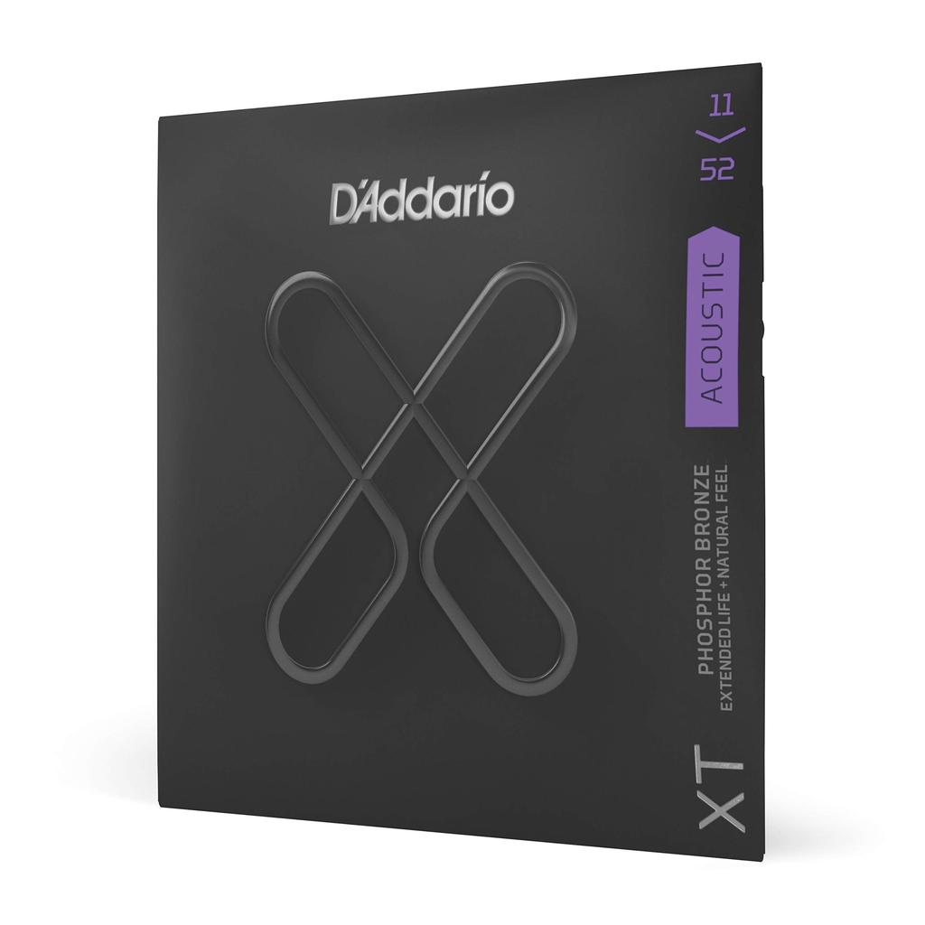 D'Addario XT Potažené struny pro akustickou kytaru, Fosforový bronz Custom Light, .011-.052, XTAPB1152