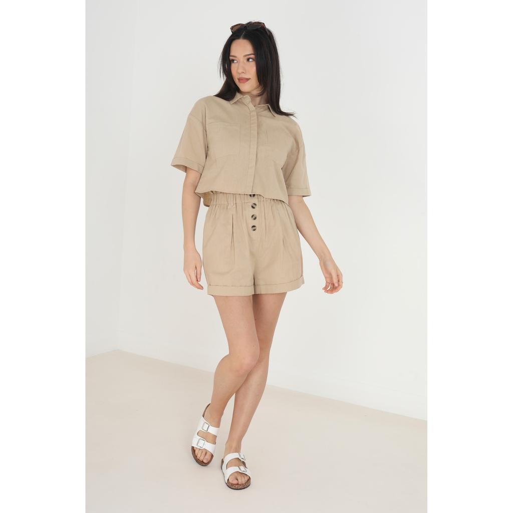 BRAVE SOUL Cămașă Carrie cu mânecă scurtă pentru femei/damă