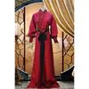 Hanfu Performance Costume With Rich Fabric And Decorative Belt For Stage And Ceremony Use