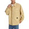Vans Outdoor Casual Letter Logo Embroidered Button-Down Multi-Pocket Work Jacket Men jackets Brown VN0002GWYUU