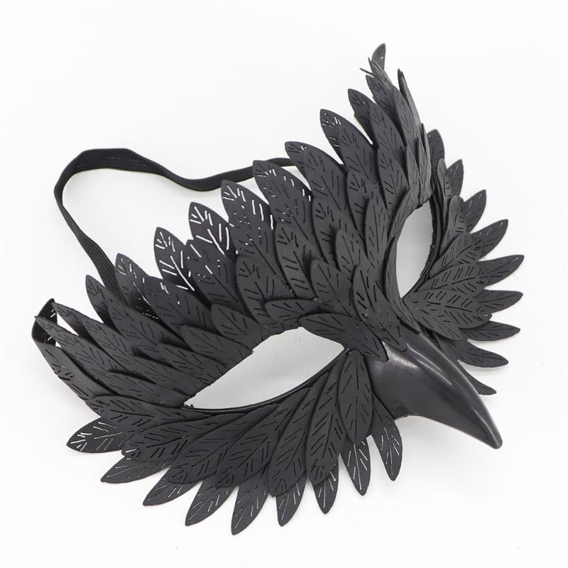 Halloween Mask for Women Bird Beak Mask Owl Feather Half Face Mask Carnivals Mask Masquerades Mask Party Mask