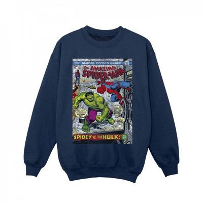 Girls Spider-Man VS Hulk Cover Sweatshirt