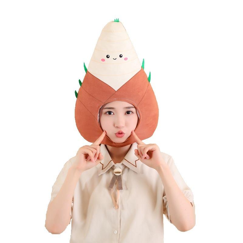 New Bamboo Shoot Headgear, Hat, Photo Props, Photo Props, Cartoon Headgear, Performance Props