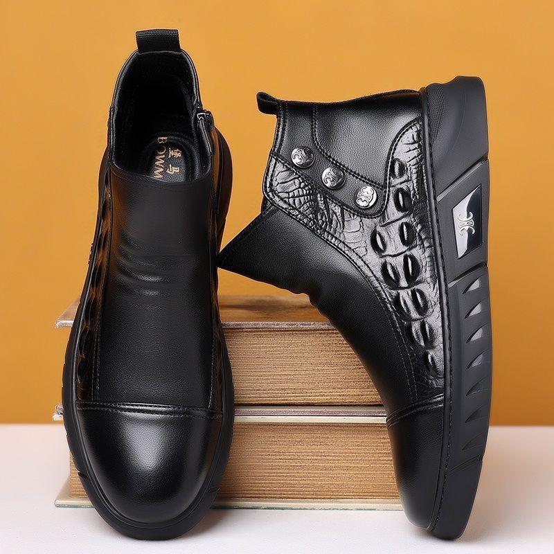 Winter Men's Boots Fashion Men's Casual Shoes Warm Comfortable Wear-resistant Anti-slip Mens Snow Boots Botas Para Hombre
