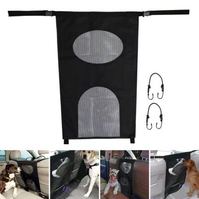 Dog Barrier for Car Back Seat Easy To Install Pet Barrier Mesh Net with Hooks Safety Divider with Storage Pouch for Car SUV Truck