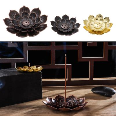 New Line Incense Plate Yoga Incense Holder Joss-stick Inserted Buddhism Lotus Incense Burner