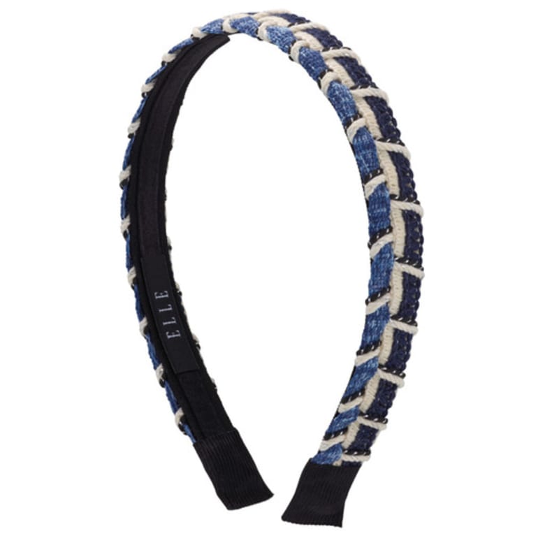 

ELLEHAIR Blue Tweed Hairband ELHB016 Blue