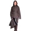 Cross-border European and American women's clothing  Amazon stand-up collar British style casual trend cloak jacket temperament lace-up