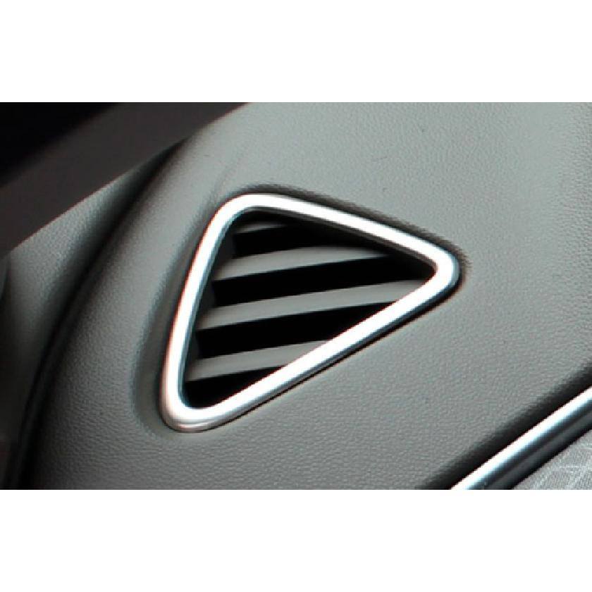 For Chevrolet Malibu 16-21 Silver Steel Inner L&R AC Air Outlet Vent Cover Trim