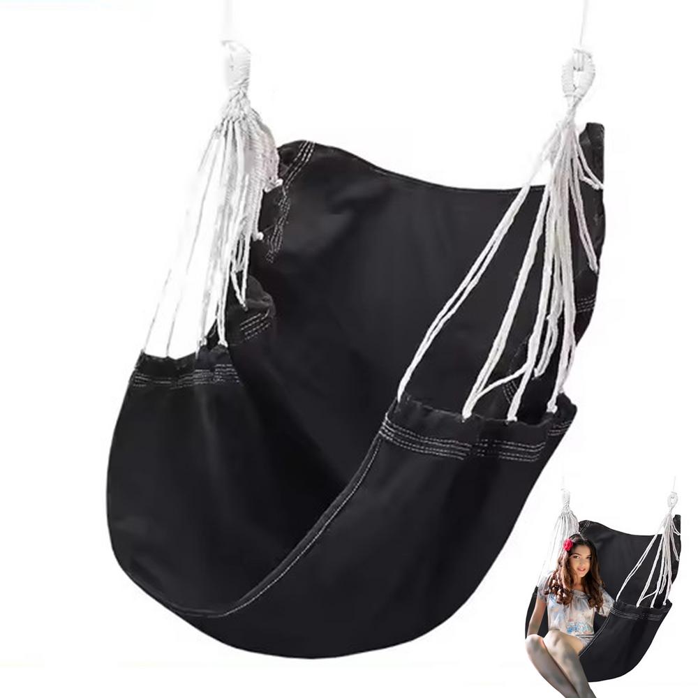 Outdoor Swing Hammock Chair Canvas Indoor Swing Chair Max 500 Lbs Thicken Swing Chair For Dormitory College Students Enlarged