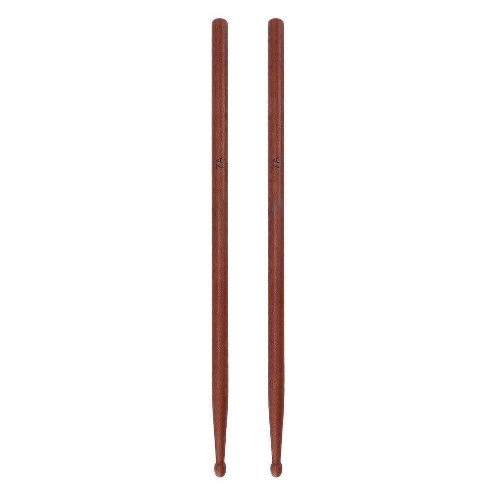 1 Pair Drum Stick Professional Durable Log Color Padauk Drum Sticks Set for Tambourine 7a