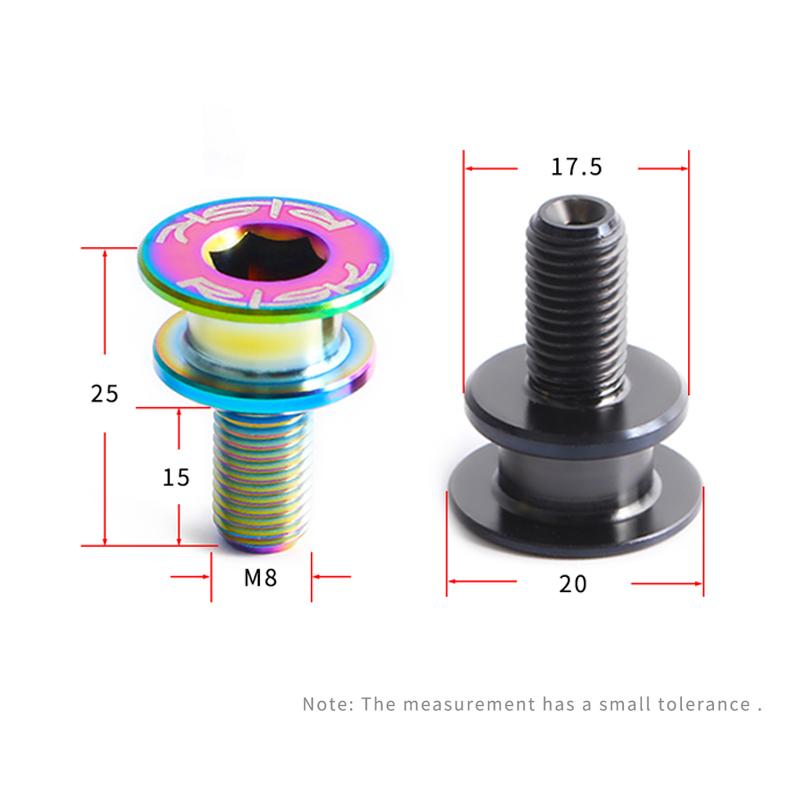 Tretlagerschraube Titanlegierung Vierkant M8x15mm Wasserdicht Kompletter Satz für Mountainbikes Leicht Langlebig woohoo