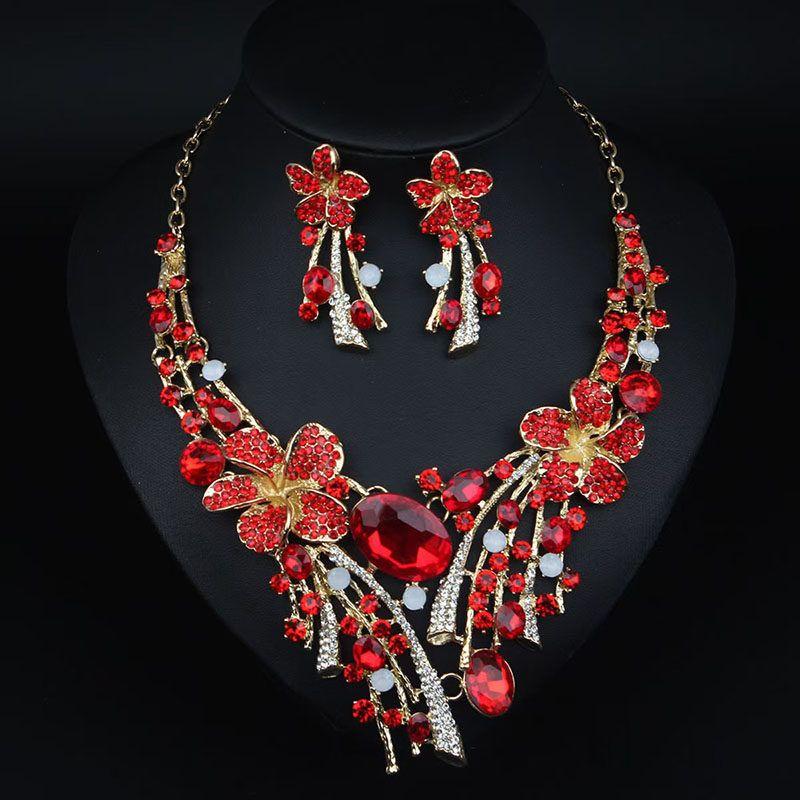 Jewelry Crystal Women's Gemstone Dress Banquet Clavicle Chain