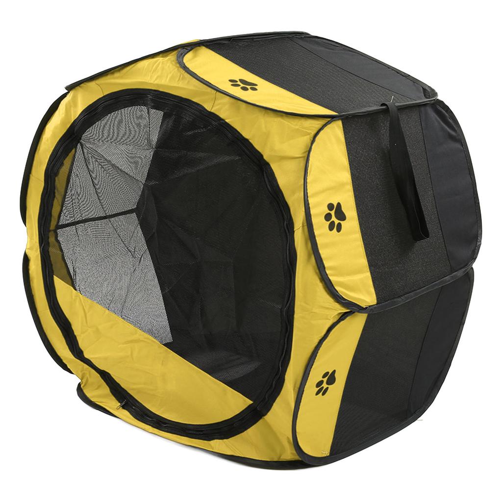 Faltbares Haustierlaufgitter Atmungsaktiv Wasserdicht Tragbar Katzenwelpenkäfig Zelt für Innen Außen