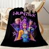 1pc Demon Hunter Girls: Future Fusion blanket Soft and Warm for Sofa Office Camping Travel Livingroom Great Gift for Friends and Family Comfortable
