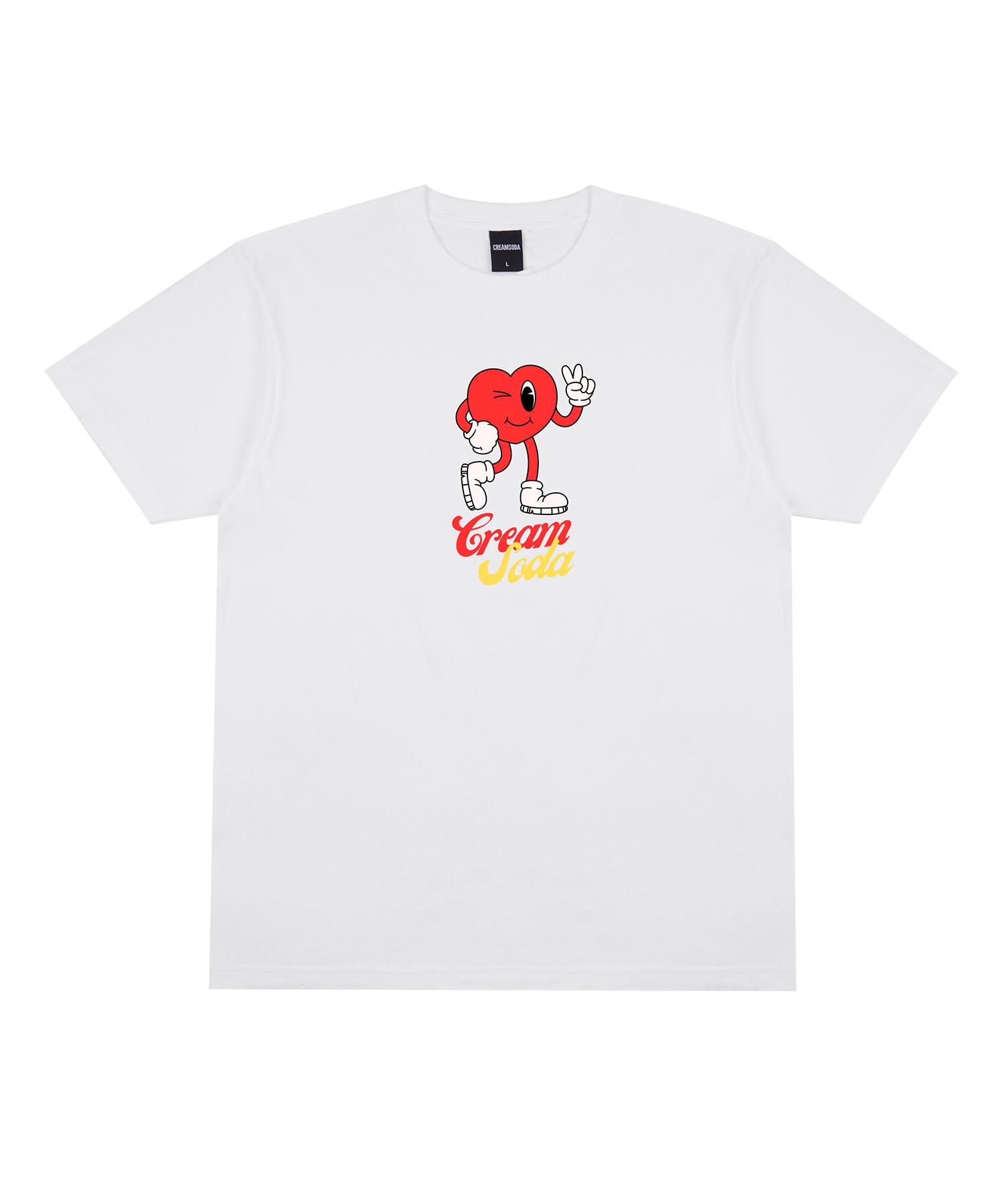 Cream Soda Lab Lab Selfie Heart Short Sleeve T-Shirt White L