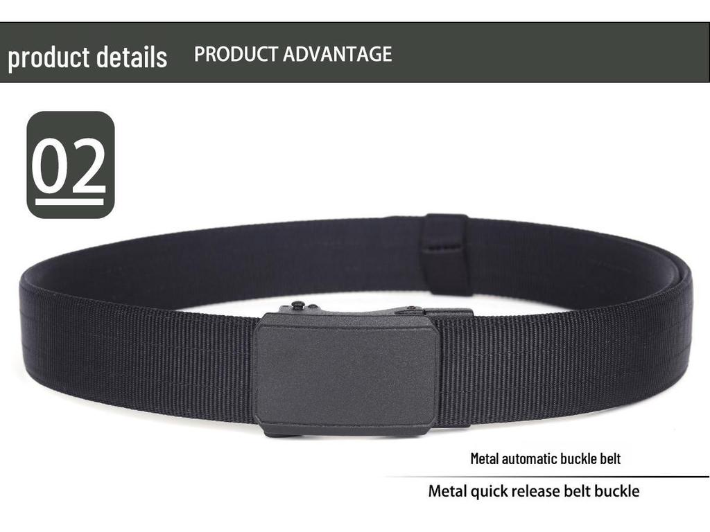 Metal Otomatik Tokalı Erkek Naylon Kanvas Taktik Kemer