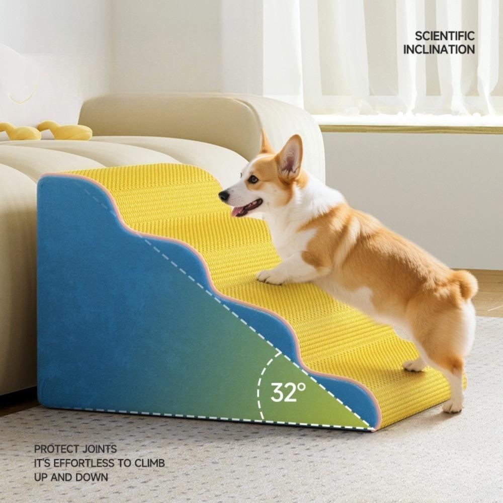 2026 Designer Pet Dog Stairs Ramp Non-Slip Pet 2/3 Steps for Small Old Dogs Sofa Bed Sofa Bed Ladder Cat House