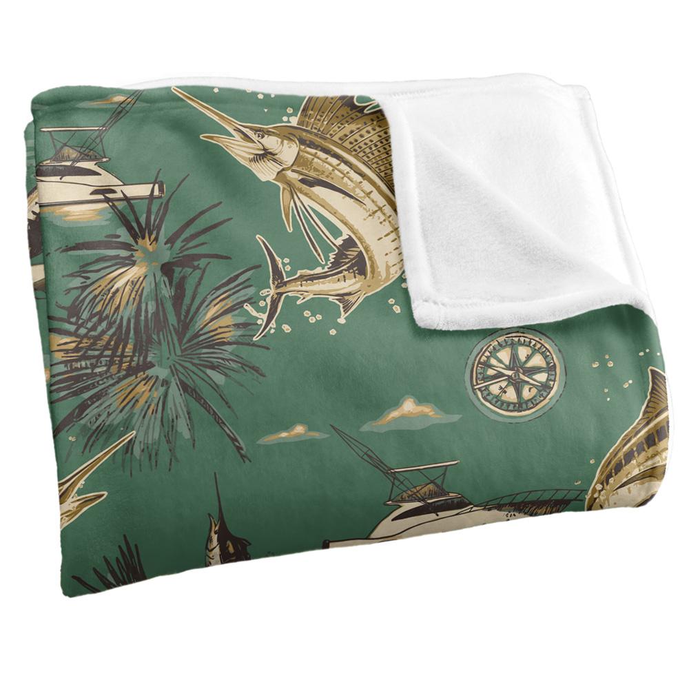 JQ Licensing Silky Billfish Fishing Supersoft Blanket