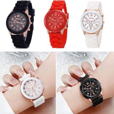 Simple Electronic Watch Silicone Strap Wrist Watches New Quartz Wristwatches