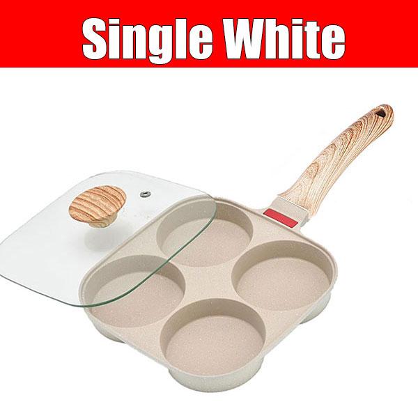 4 Cups Fried Egg Pan Nonstick Breakfast Pancake Pan Omelette Skillet Cookware Healthy Egg Frying Pan Plett Crepes Cooker Pan