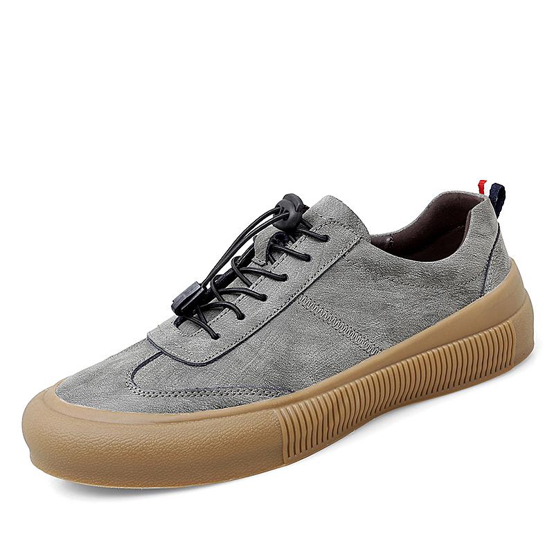 

Новые мужские кроссовки, модные мужские повседневные мокасины, натуральная кожаная обувь, на шнуровке, дышащие, для отдыха, для скейтбординга, мужские мокасины 44 серый
