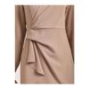 Asymmetrical Crepe Dress With Aller Front And Skirt
