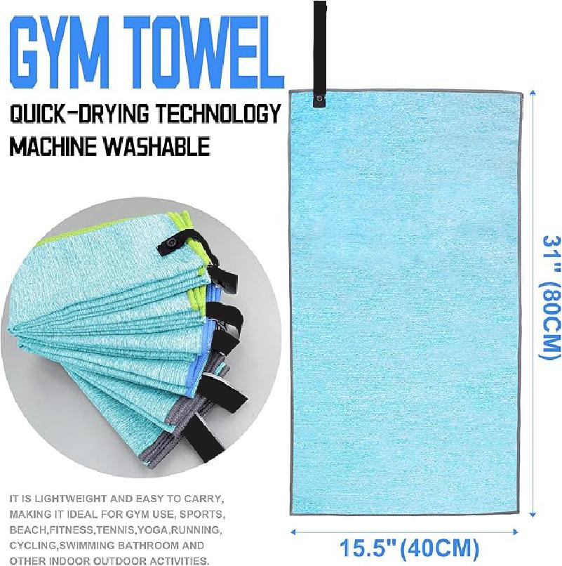 Sports Cationic Towel Absorbs Sweat and Water, Suitable for Gym, Men and Women, Running, Cool-touch, Quick-drying Sweat-wiping