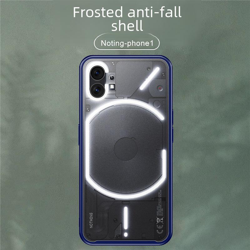 Husă blindată semi-transparentă mată pentru Nothing Phone 2 cu margini moi