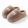 Autumn and Winter Simple Cotton Shoes Indoor Home Velvet EVA Sole, Couple Thick-soled Warm Cotton Slippers