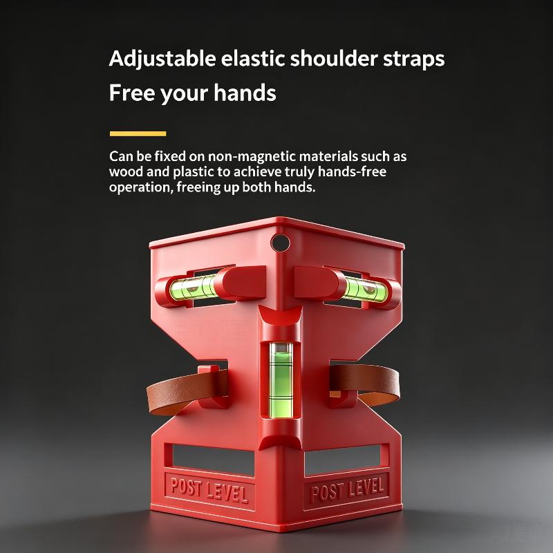 Magnetic Column Level, Adjustable Folding Column Level With Elastic Ring Level, Suitable For Pipeline Tree Columns