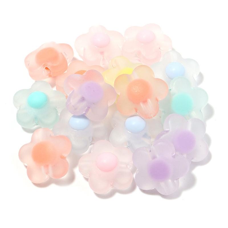 200PCS Craft Beads 12mm Jewelry Making Part Decorative Beads Beads Acrylic Texture Loose Beads Set for Jewelry Making