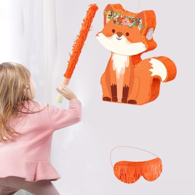 Pinata-Mittelstücke Mädchen Jungen Kinder mit Augenbinde, Schlagstock und Konfetti für Hochzeit Schule Karneval Jubiläum Halloween