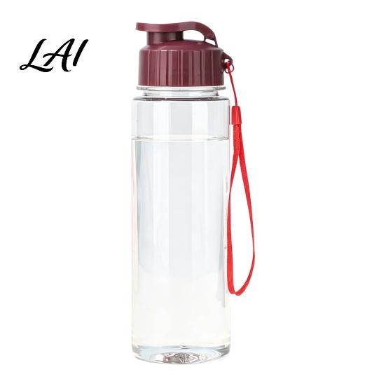 Outdoor Camping Water Bottle Sports Bottle with Flip Lid And Lanyard Portable Leak-proof PET Everyday Hydration Cup Lightweight Fitness Jug,