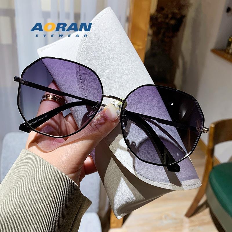 New polarized sunglasses for women, high-end, specifically for driving, UV protection, slimming effect for large faces, suitable for nearsighted