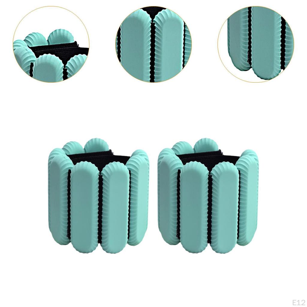 2 Pieces Wrist Weights Wearable Ankle for Workout Gymnastics Walking Blue