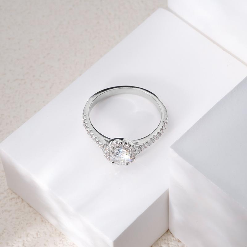 European and American Zircon Rings for Women Fashion Couples Natural Zircon Diamond Rings