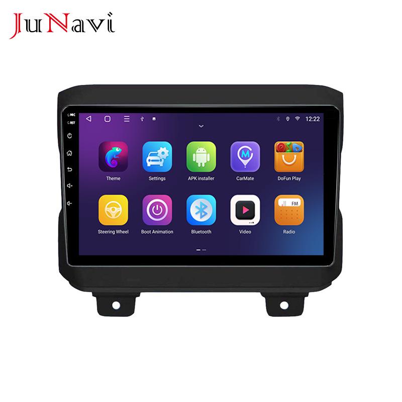 Compatible with 2018 Jeep Wrangler: Android Large Screen, Central Control GPS, Bluetooth, Wireless CarPlay
