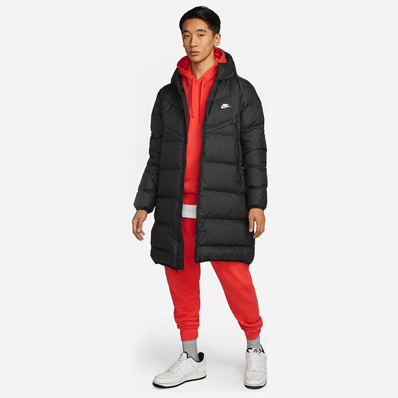 NIKE Men's Winter Long Hooded down Jacket