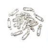50pcs 19x6mm 16x5mm Antique Silver Plated Paper Clip Handmade Charms Pendant:DIY for bracelet necklace