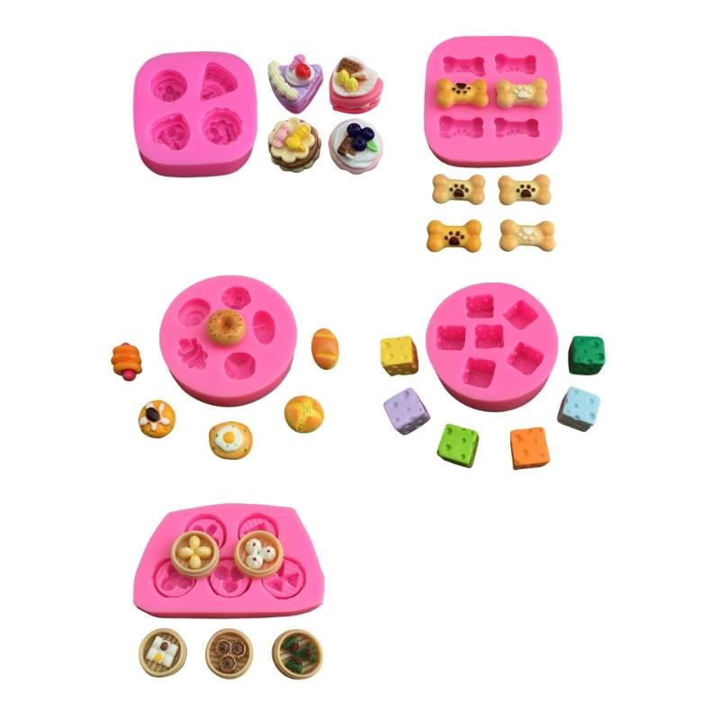 Silicone Dessert Molds Pastries Making Accessories Various Shape Baking Molds Suitable for Baking Chocolate Treats