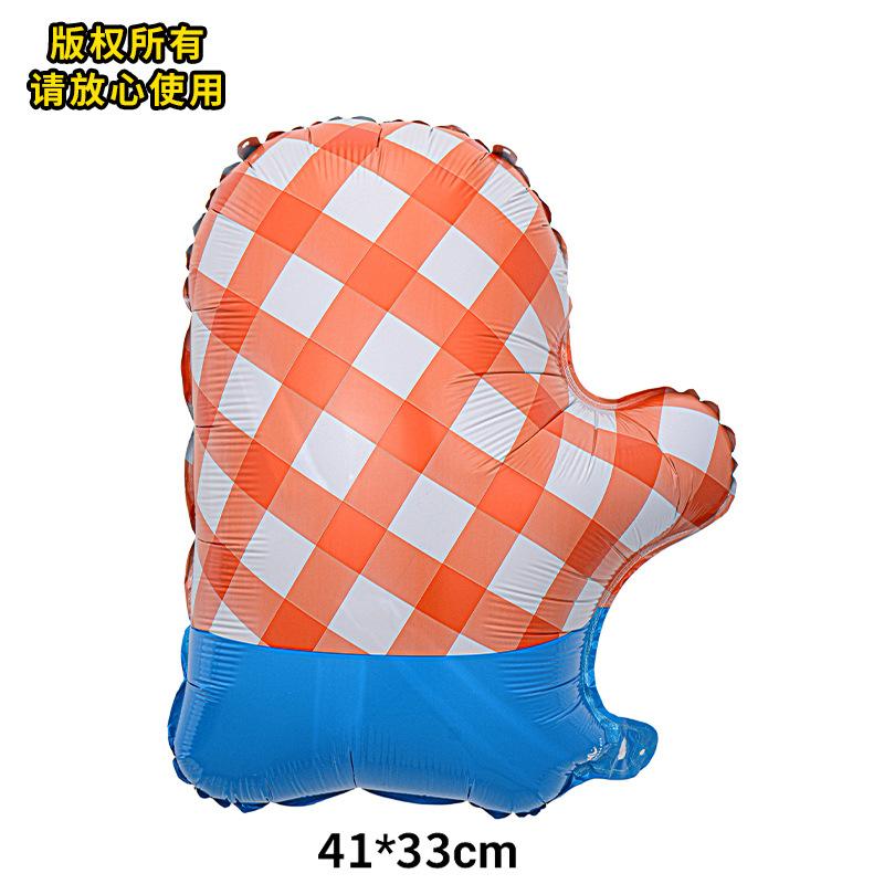 Bbq Pig Balloon Summer Outdoor Bbq Party Balloon Beer Vegetable Theme Aluminum Film Balloon Set Sauce Bottle