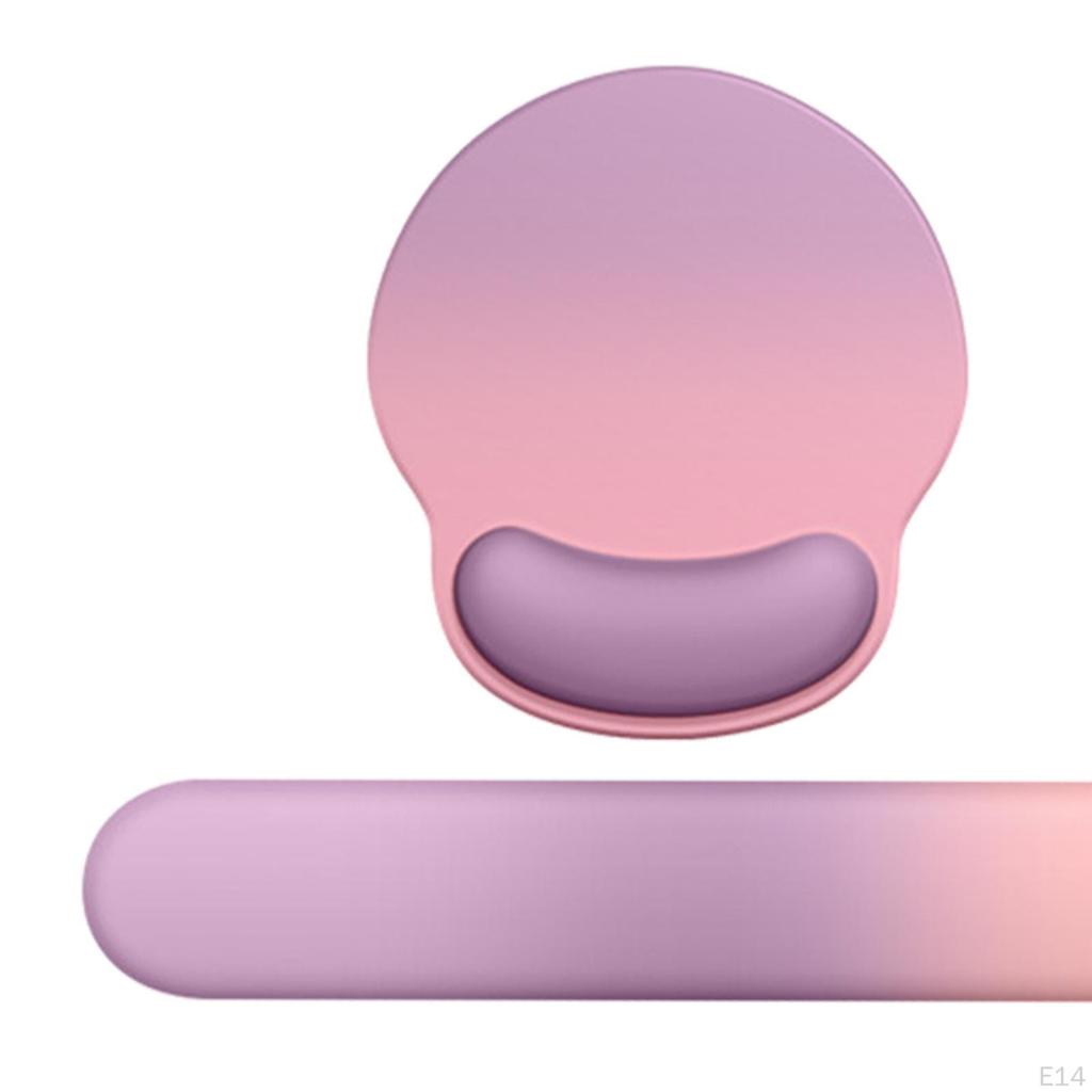 Alfombrilla de Ratón con Soporte para Muñeca Cojín para Gaming Esterilla Ergonómica de Apoyo para Teclado para Oficina Hogar