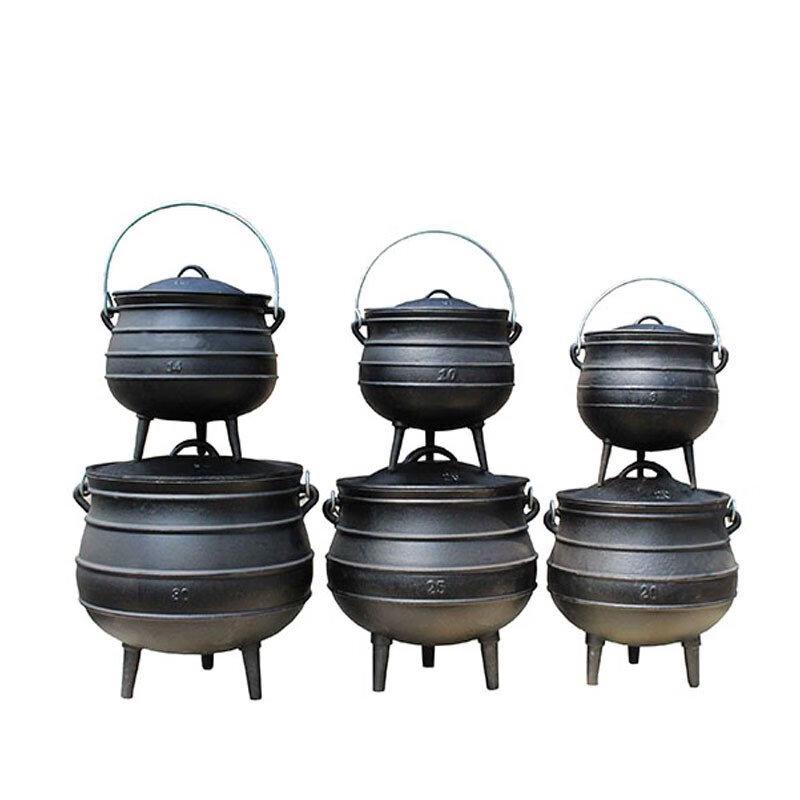 ZISIZ Cast Iron Outdoor Tripod Pot